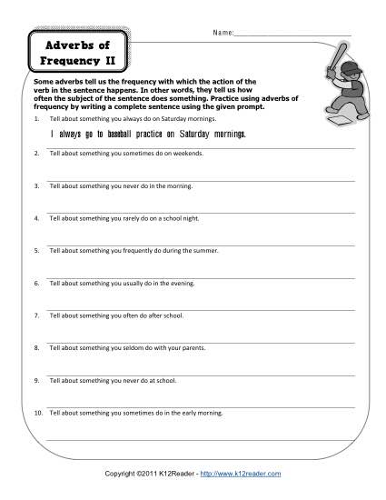 15 Best Images of Free Adverbs Worksheets 6th Grade - Adverb Printable