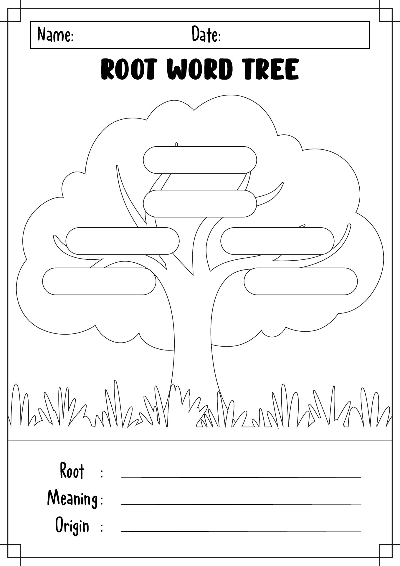 Greek and Latin Root Word Tree