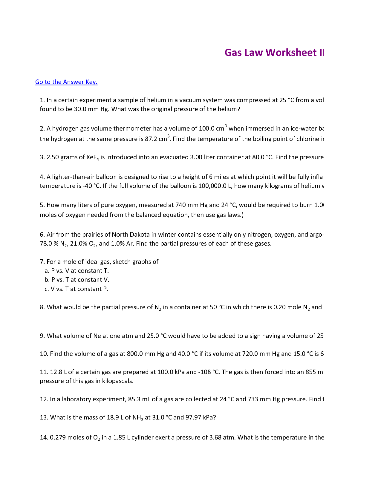 19 Best Images of Which Law Worksheet Answers  Gas Laws Worksheet Answer Key, Ohms Law 