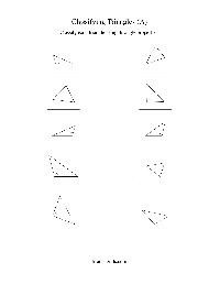 Classifying Triangles by Angles Worksheet