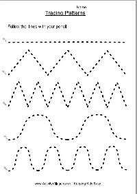 Preschool Tracing Lines Worksheets Printable