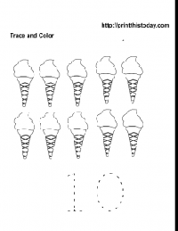 Printable Preschool Worksheets Number 10