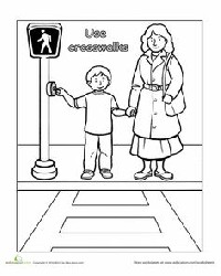 Road Safety Worksheet for Preschoolers