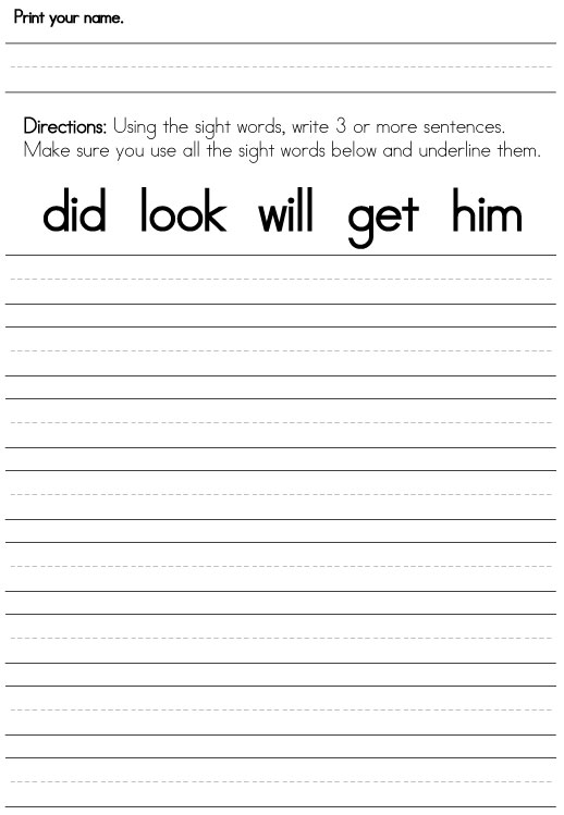 Second grade writing prompts worksheets for 2nd