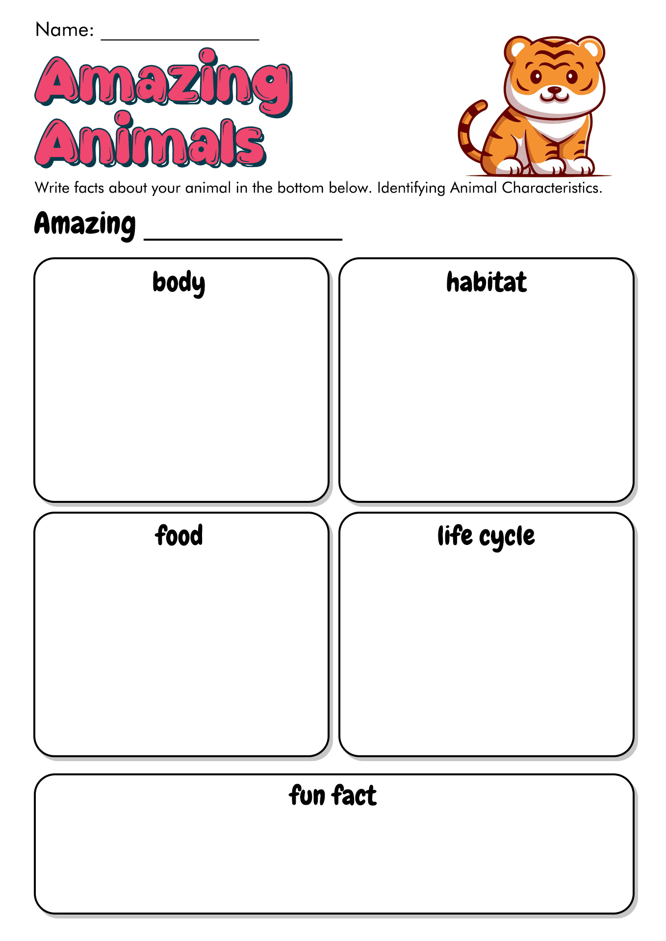 animal adaptations worksheet 3rd grade