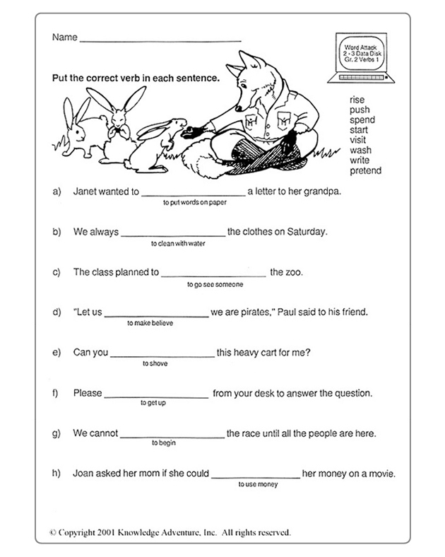 action-linking-verbs-printable-worksheets-kidpid