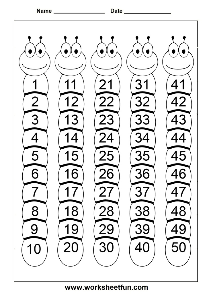 9 Best Images of Printable Number 1 50 Worksheet - Spanish Numbers 1 50