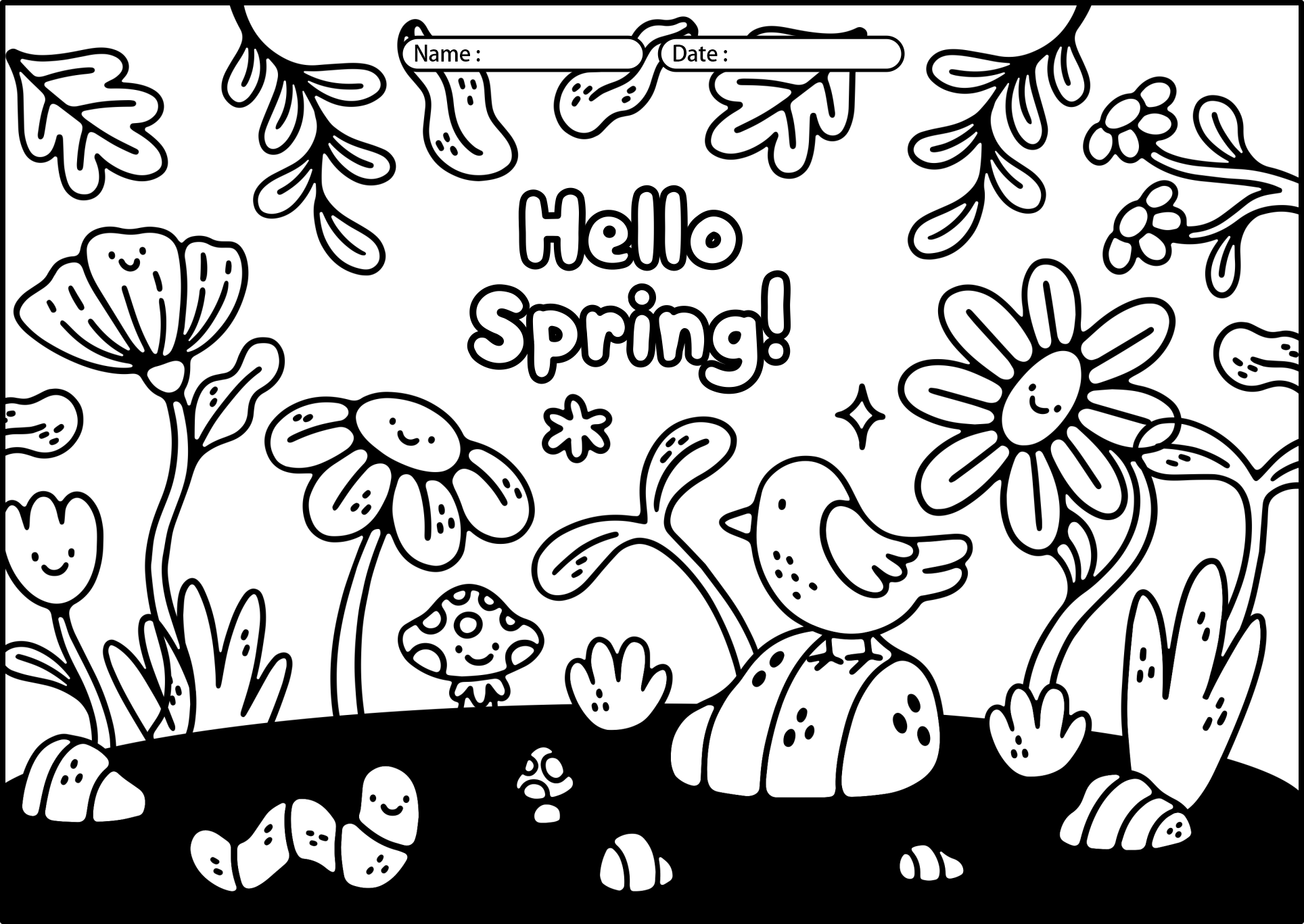 14 Best Images Of Spring Activity Worksheets Free Printable Spring