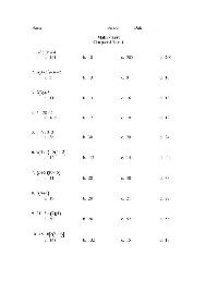 PEMDAS Worksheets 7th Grade Math Test