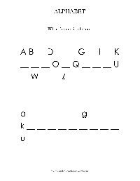 Printable Alphabet Letter Worksheets