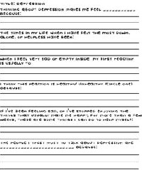 Therapy Worksheets for Depression in Adults