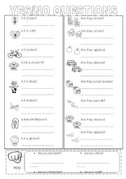 Yes No Questions Worksheets Printable