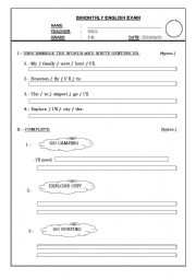 5th Grade Printable English Worksheets