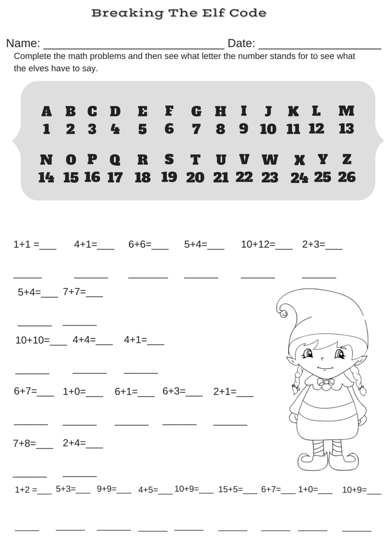 17 Best Images of Break The Code Worksheets - Christmas Code Worksheets