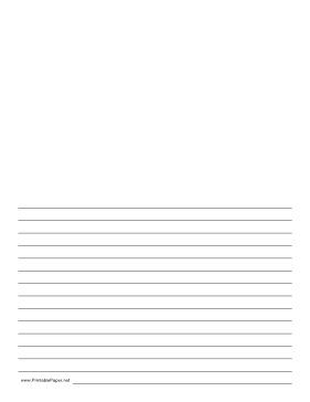 Printable Lined Writing Paper with Drawing Box
