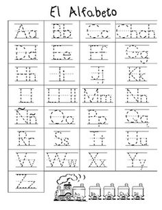 Spanish Alphabet Practice Worksheet