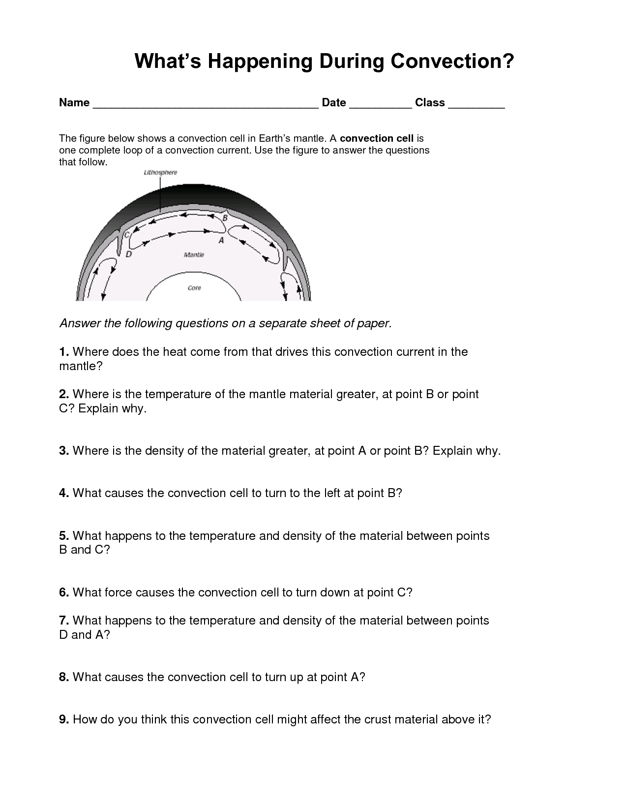 Heat And Temperature Worksheet