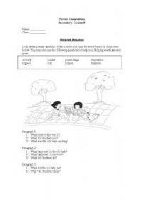Picture Composition Worksheets for Grade 3