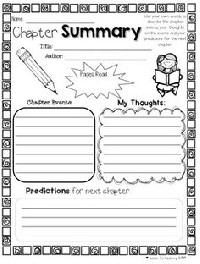 Printable Chapter Summary Worksheets