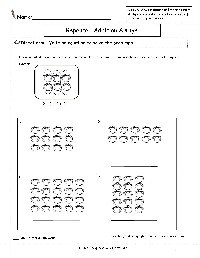 Repeated Addition Arrays Worksheets