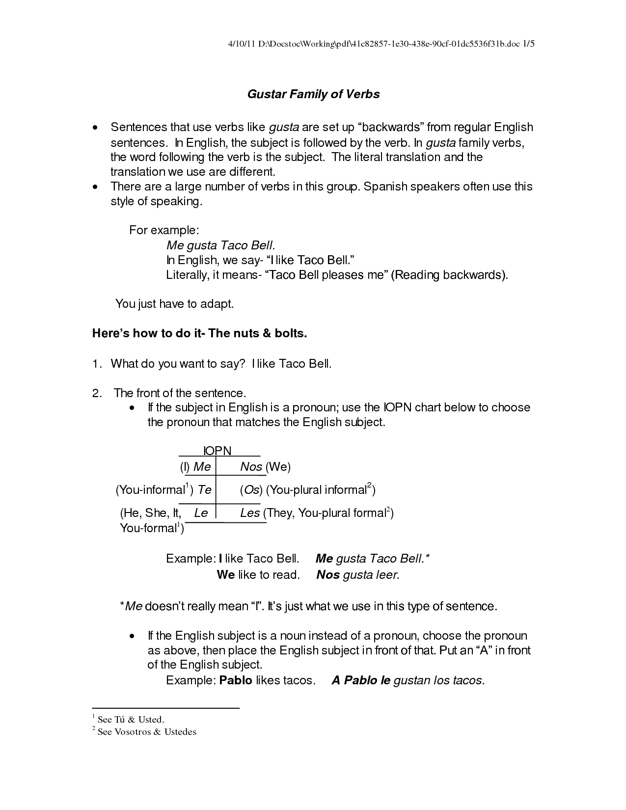 10 Best Images Of Worksheets Spanish Verb Gustar Spanish Verb Gustar Worksheets Spanish Verb