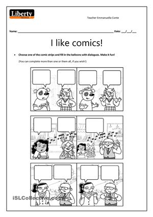 Comic Storyboard Worksheets