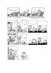 Garfield Blank Comic Strip Template