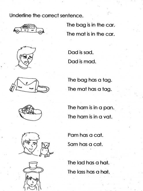 17 Best Images of Simple Sentence Worksheets For Preschool