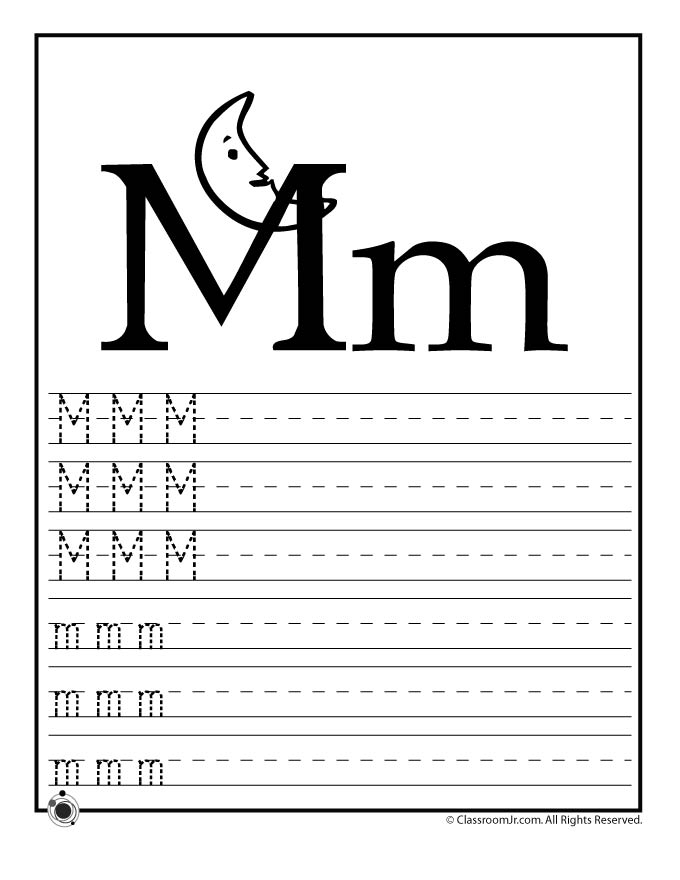 Letter M Printable Worksheets