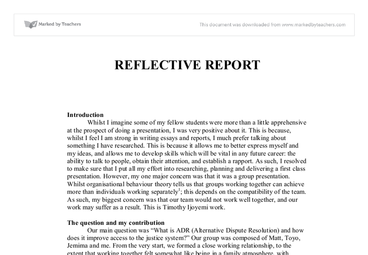 Do reflective practice essay