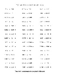 Powers of 10 Math Worksheets