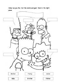 Simpson Family Tree Worksheet