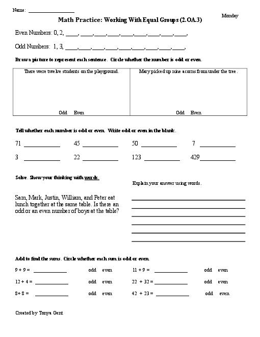 Common Core 3rd Grade Math Word Problems Worksheets