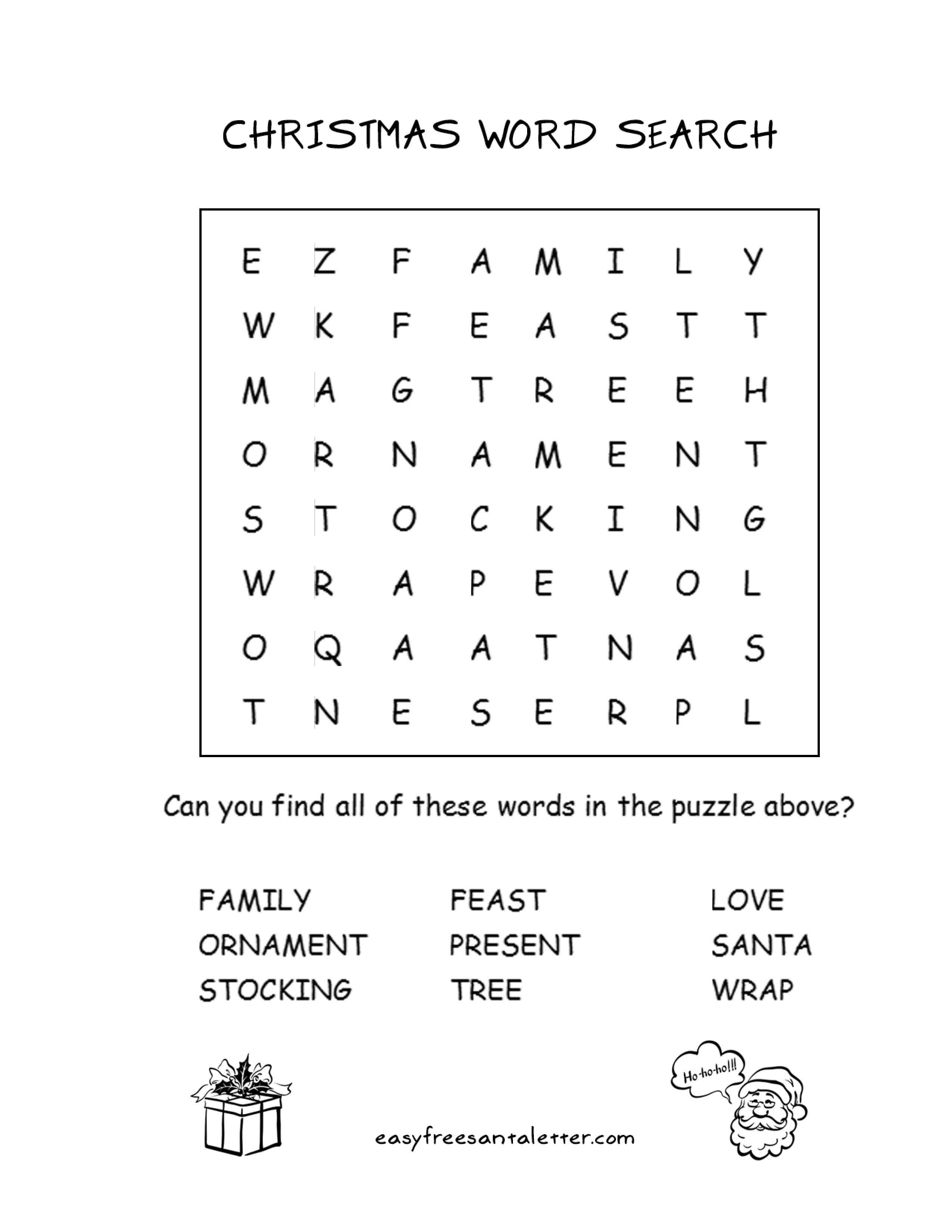  Printable Christmas Activity Pages