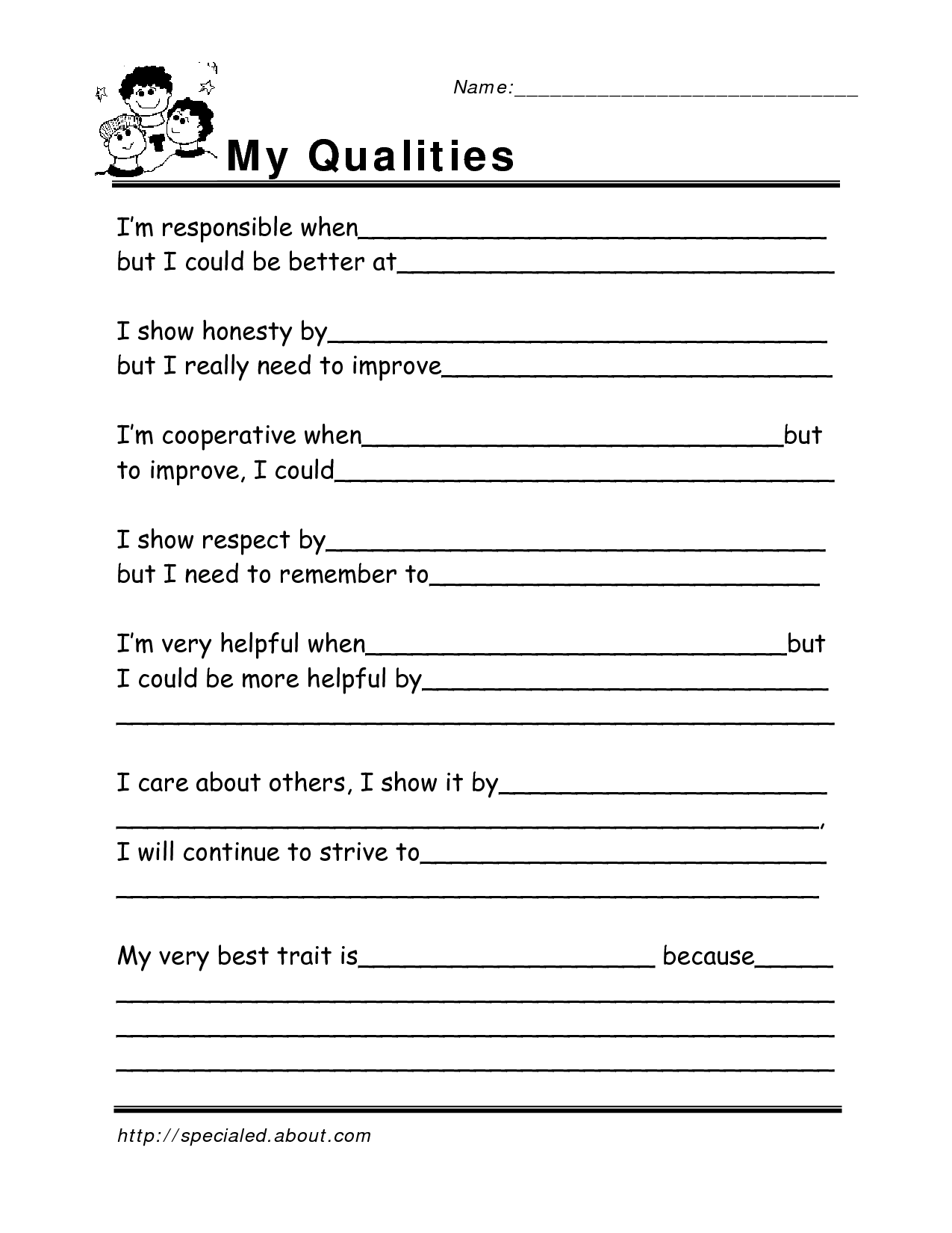 Free Printable Social Skills Worksheets Printable World Holiday