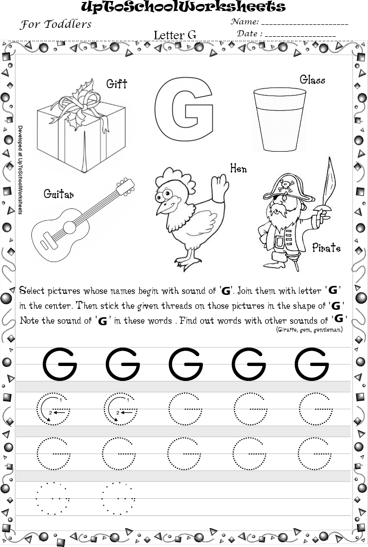 16 Best Images of Traceable Letter G Worksheet - Letter G Tracing