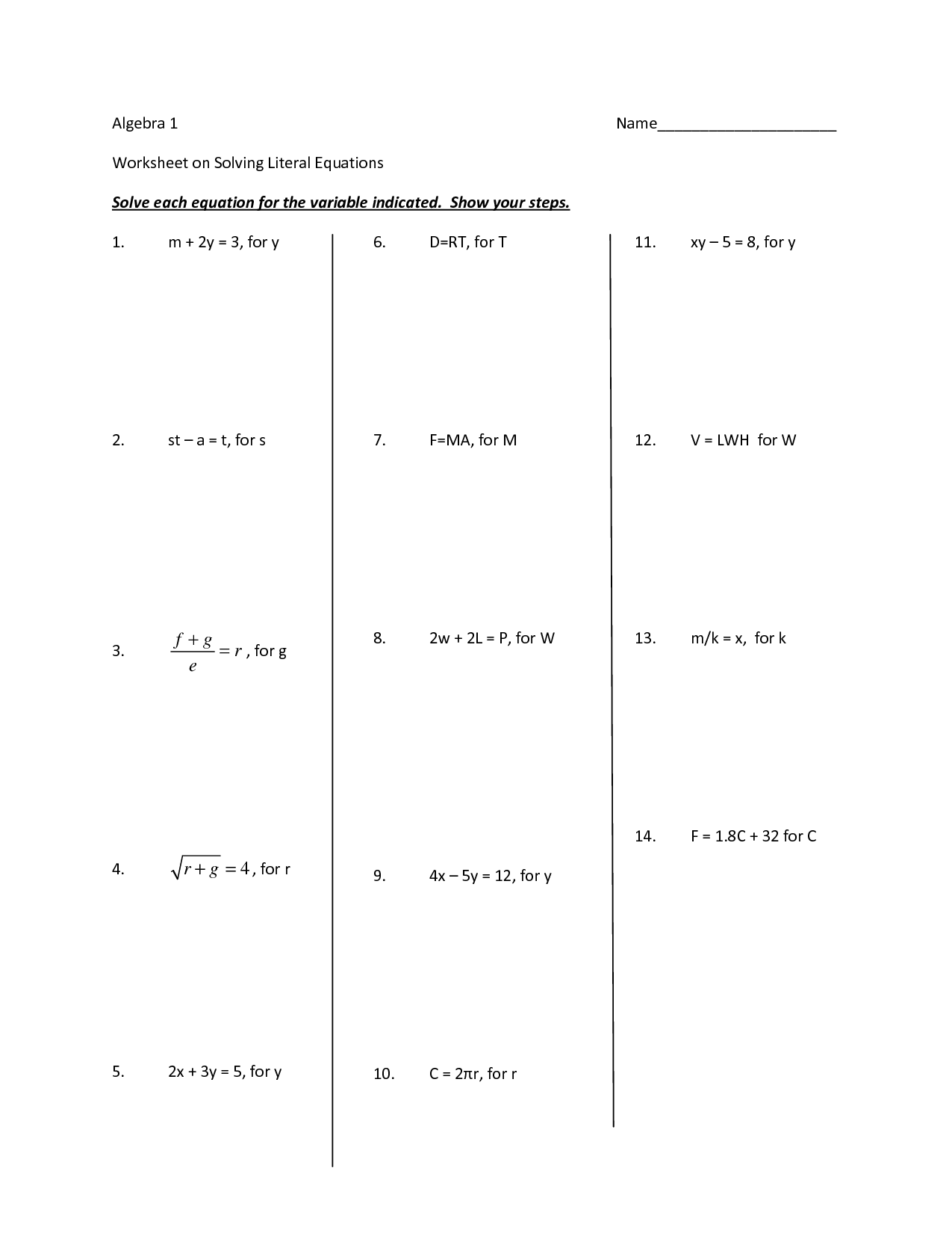 13 Best Images of Algebra Solving Inequalities Worksheet Key - Two-Step