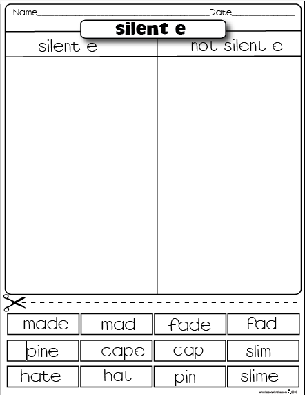 11 Best Images of Long A Silent E Worksheets - Long Vowel Silent E