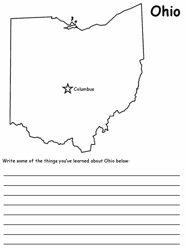 ohio state symbols coloring pages - photo #19