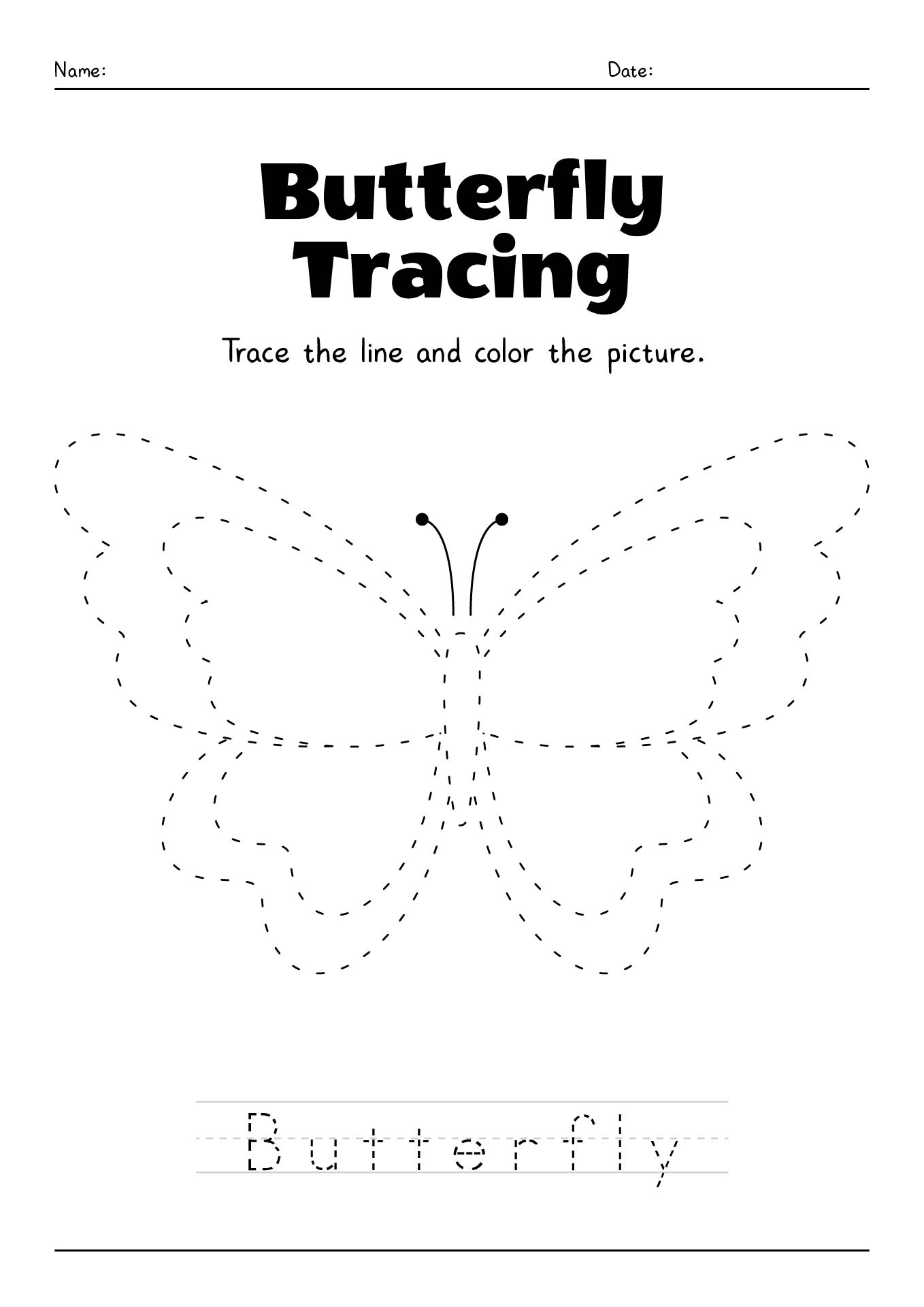 16 Best Images Of Butterfly Dot To Dot Free Printable Preschool 