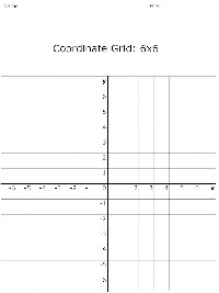 5 X 5 Coordinate Grid