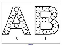 Bingo Dauber Alphabet Letters