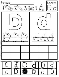 Cut and Paste Letter Worksheets
