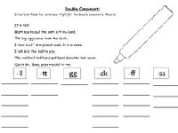 Words with Double Consonants Worksheets