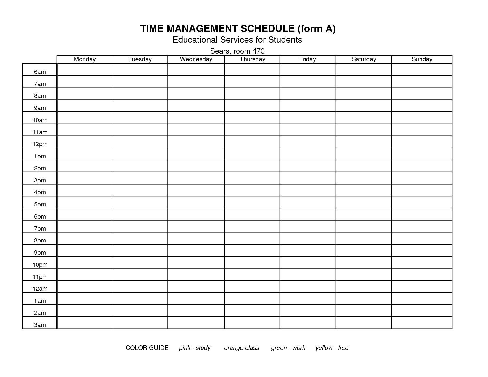15 Best Images of Time Management Worksheet Weekly Time Management