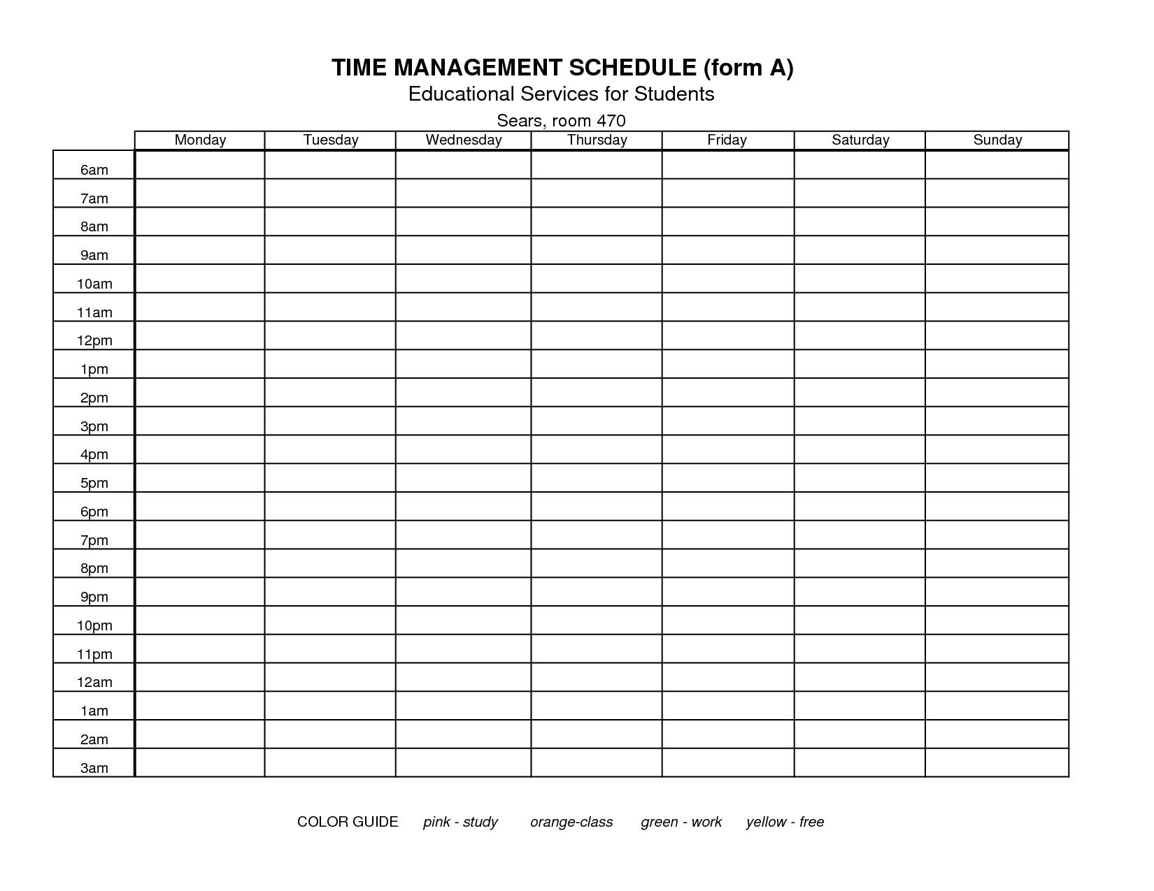 Printable Weekly Time Management Template Printable Templates printable-weekly-time-management-template-printable-templates