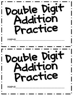 Double-Digit Addition with Regrouping