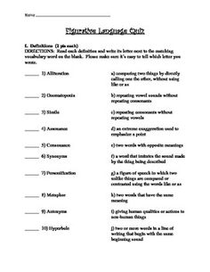 18 Best Images of Figurative Language Activity Worksheets - Figurative