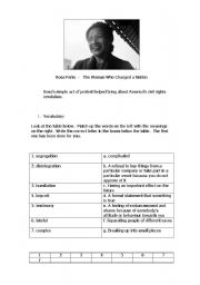 Rosa Parks Activities Worksheets