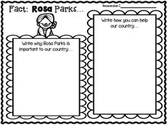 Rosa Parks Writing for 2nd Grade